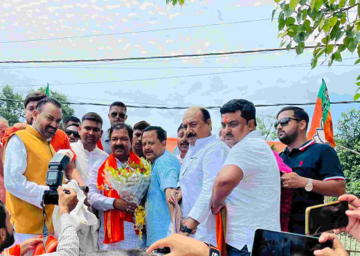 भाजपा के नए प्रदेश अध्यक्ष का मुजफ्फरपुर में स्वागत